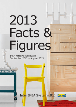 2013 Facts &amp; Figures IKEA retailing worldwide