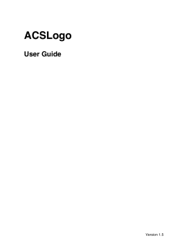 ACSLogo User Guide Version 1.5