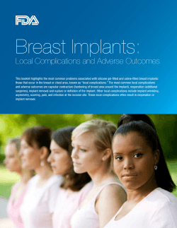 Breast Implants: Local Complications and Adverse Outcomes