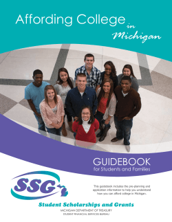 Michigan affording college in guiDeBook