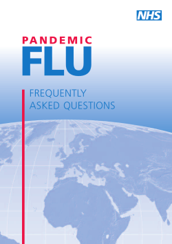 FLU P A N D E M I C FREQUENTLY ASKED QUESTIONS
