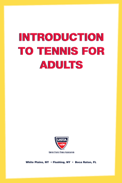 INTRODUCTION TO TENNIS FOR ADULTS