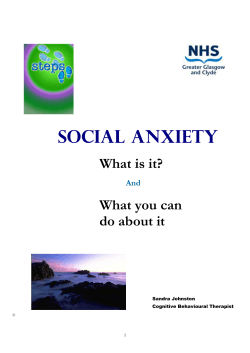 Social anxiety What is it? What you can