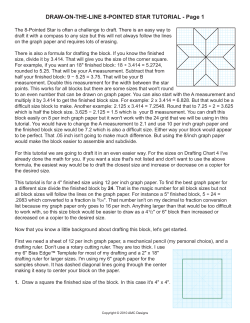 DRAW-ON-THE-LINE 8-POINTED STAR TUTORIAL - Page 1
