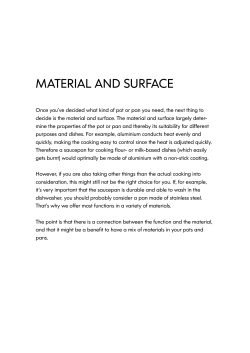 MATERIAL AND SURFACE