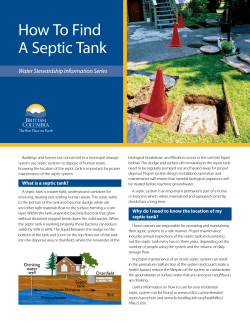 How To Find A Septic Tank Water Stewardship Information Series