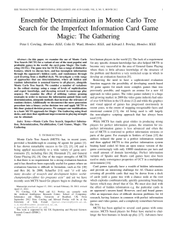 Ensemble Determinization in Monte Carlo Tree Magic: The Gathering