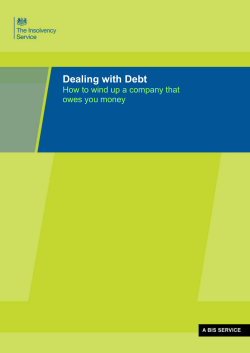 Dealing with Debt  How to wind up a company that