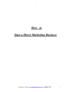 How   to Start a Direct Marketing Business 1