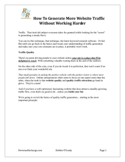 How To Generate More Website Traffic Without Working Harder