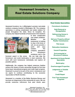 Homemart Investors, Inc. Real Estate Solutions Company Real Estate Specialties