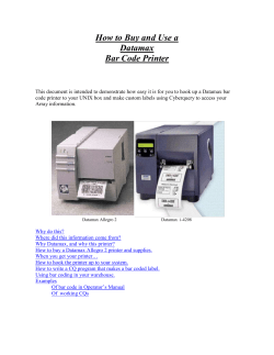 How to Buy and Use a Datamax Bar Code Printer