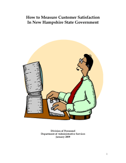 How to Measure Customer Satisfaction In New Hampshire State Government  1