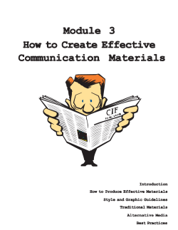 Module 3 How to Create Effective