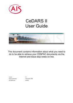 CeDARS II User Guide