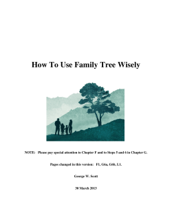 How To Use Family Tree Wisely