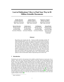 Lost in Publications? How to Find Your Way in 50