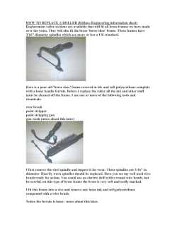 HOW TO REPLACE A ROLLER (Rollaco Engineering information sheet)