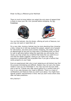 How to Buy a Motorcycle Helmet