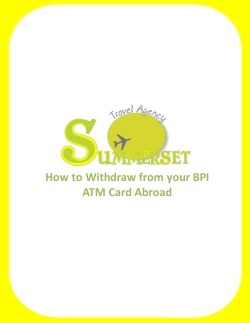 How to Withdraw from your BPI ATM Card Abroad