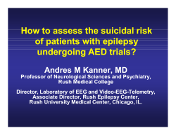 How to assess the suicidal risk of patients with epilepsy