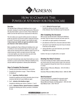 How to Complete This Power of Attorney for Healthcare Overview
