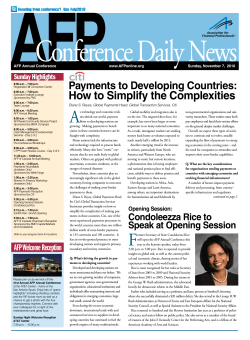 AFP  Conference Daily News