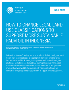 HOW TO CHANGE LEGAL LAND USE CLASSIFICATIONS TO SUPPORT MORE SUSTAINABLE