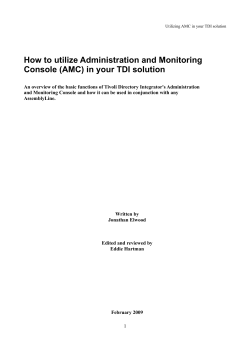 How to utilize Administration and Monitoring