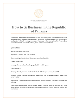 How to do Business in the Republic of Panama