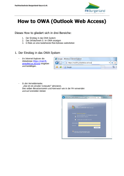 How to OWA (Outlook Web Access)