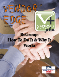 EDGE VENDOR ReGroup: How To Do It &amp; Why It