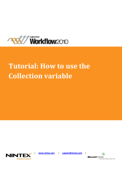 Tutorial: How to use the Collection variable