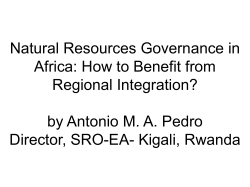Natural Resources Governance in Africa: How to Benefit from Regional Integration?