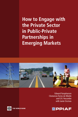 How to Engage with the Private Sector in Public-Private Partnerships in