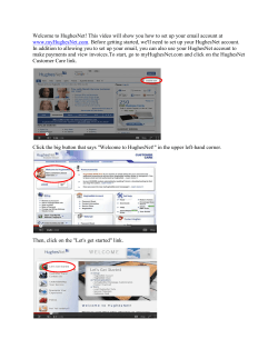 Welcome to HughesNet! This video will show you how to... . In addition to allowing you to set up your email,... www.myHughesNet.com
