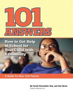 AnSwerS How to Get Help at School for Your Child with