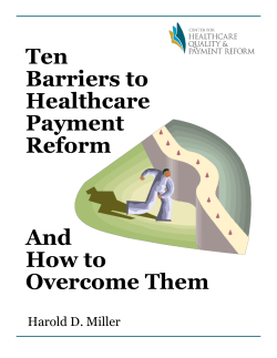 Ten Barriers to Healthcare Payment