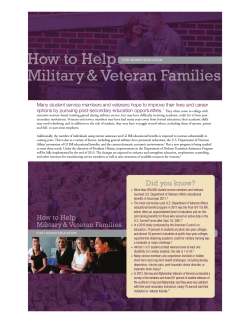 How to Help Military &amp; Veteran Families