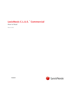 LexisNexis C.L.U.E. Commercial