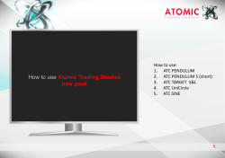 How to use Atomic Trading Studies new pack