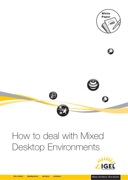 How to deal with Mixed Desktop Environments
