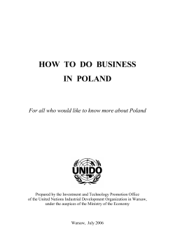 HOW  TO  DO  BUSINESS IN  POLAND