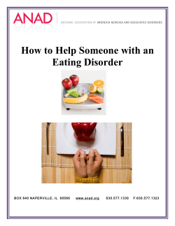 How to Help Someone with an Eating Disorder  www.anad.org