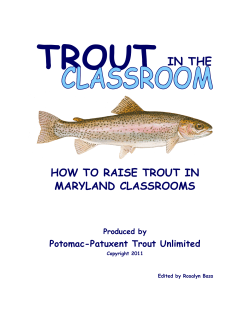 TROUT IN THE  HOW TO RAISE TROUT IN