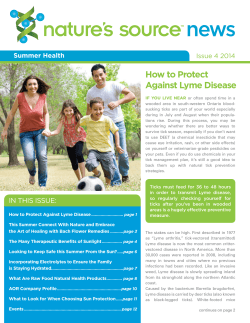 news How to Protect Against Lyme Disease Issue 4 2014