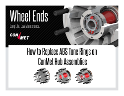 How to Replace ABS Tone Rings on ConMet Hub Assemblies