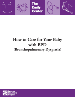 How to Care for Your Baby with BPD (Bronchopulmonary Dysplasia) 1