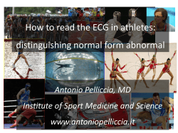 How to read the ECG in athletes: distinguishing normal form abnormal