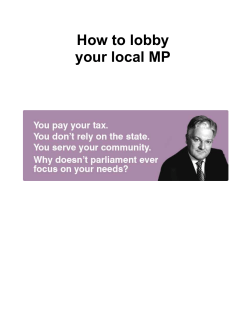 How to lobby your local MP